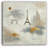 Golden Paris Dream Canvas Print - Eiffel Tower and Arc de Triomphe Design-783290899