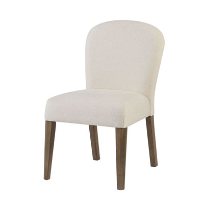Marielle Upholstered Arch Dining Chair, Toffee/White Sand