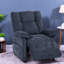 Fauteuils inclinables électriques réglables avec rangement, en chenille bleue, pour salon moderne-834872258