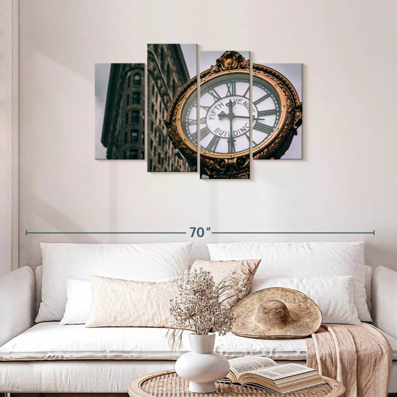 Horloge Kerner Fifth Avenue, H 27 po x l 43 po
