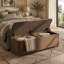 Banquette 59 po en velours avec repose-pieds-24428336