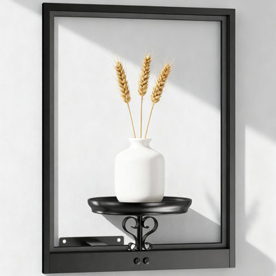3D Floating Wall Planter Shelf For Indoor Plants, Modern Wall Mounted Display For Home Decor, Office, And Living Spaces With Easy Installation by Ebern Designs