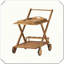 Élégant chariot de rangement mobile polyvalent, pratique et compact chic