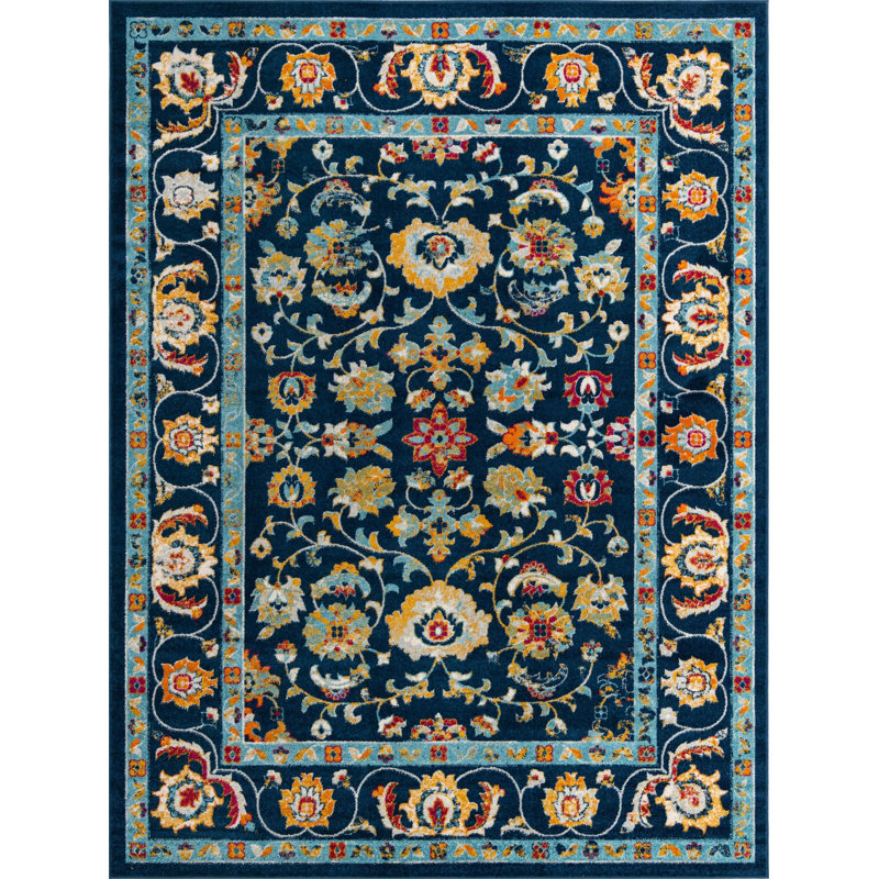 Arenas Floral Indoor Rug, Rectangle 9' x 12'