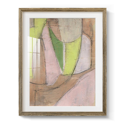 Devlynd Many Layers I - Art mural mat et encadré sous verre acrylique, grand salon