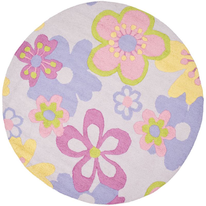 Sighref Hand Tufted 80% Wool And 20% Cotton Rug, Round 6'