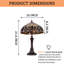 Lampe de table 16 po Tiffany
