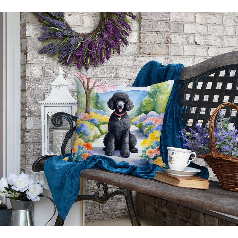 Spring Path Other/No Pattern Outdoor Throw Pillow, 18"H x 18"W