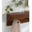 Raelynn Poplar Floating Shelf with Hooks
