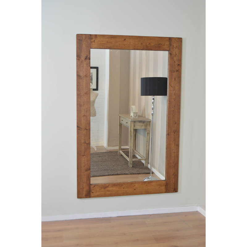 Stamford Wood Flat Wall Mirror