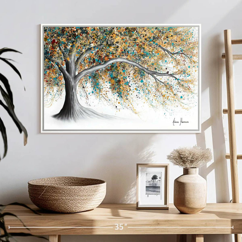 Arbre Western Breeze, Cadre flottant blanc, 25 po x 17 po