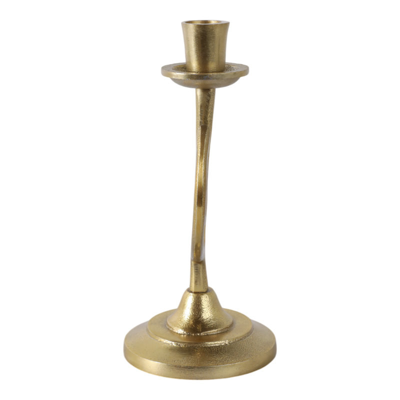 Sagebrook Home 9X5" Crescent Moon Taper Holder, Gold