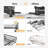 Extendable Dish Rack, Large Sink Drying Dish Drainer For Kitchen Counter-114597372