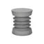 Table d'appoint, H 25 po, intérieur ou extérieur, table d'appoint, bout, chambre à coucher, salon, table de chevet, rond, gris, contemporain, moderne-1402455130
