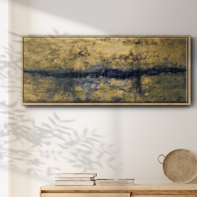 Etched Gold - Framed Canvas