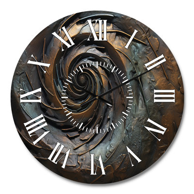 Horloge murale tourbillon bronze