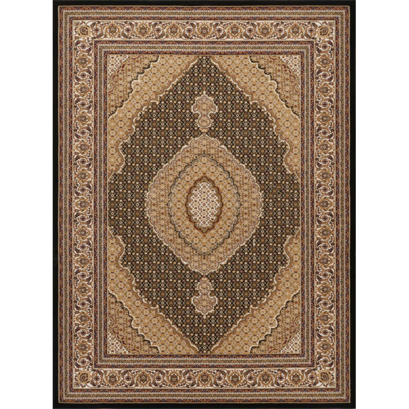 Tapis luxueux à motif Herati, durable et résistant aux taches pour les endroits très passants, pour les salons et les bureaux