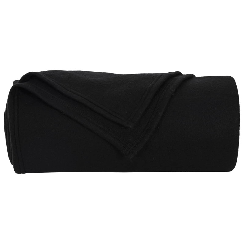 5.5-51 Throw Blanket, Black, 170cm x 130cm