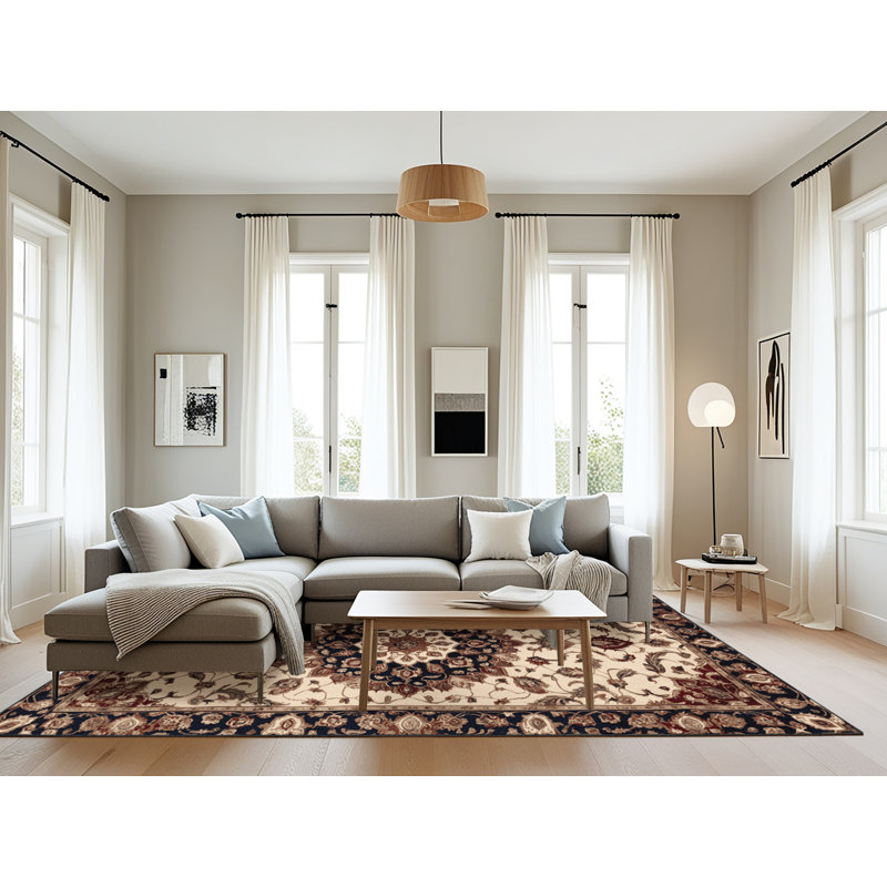Tapis brun lavable à la machine, Rectangulaire 8 pi x 12 pi