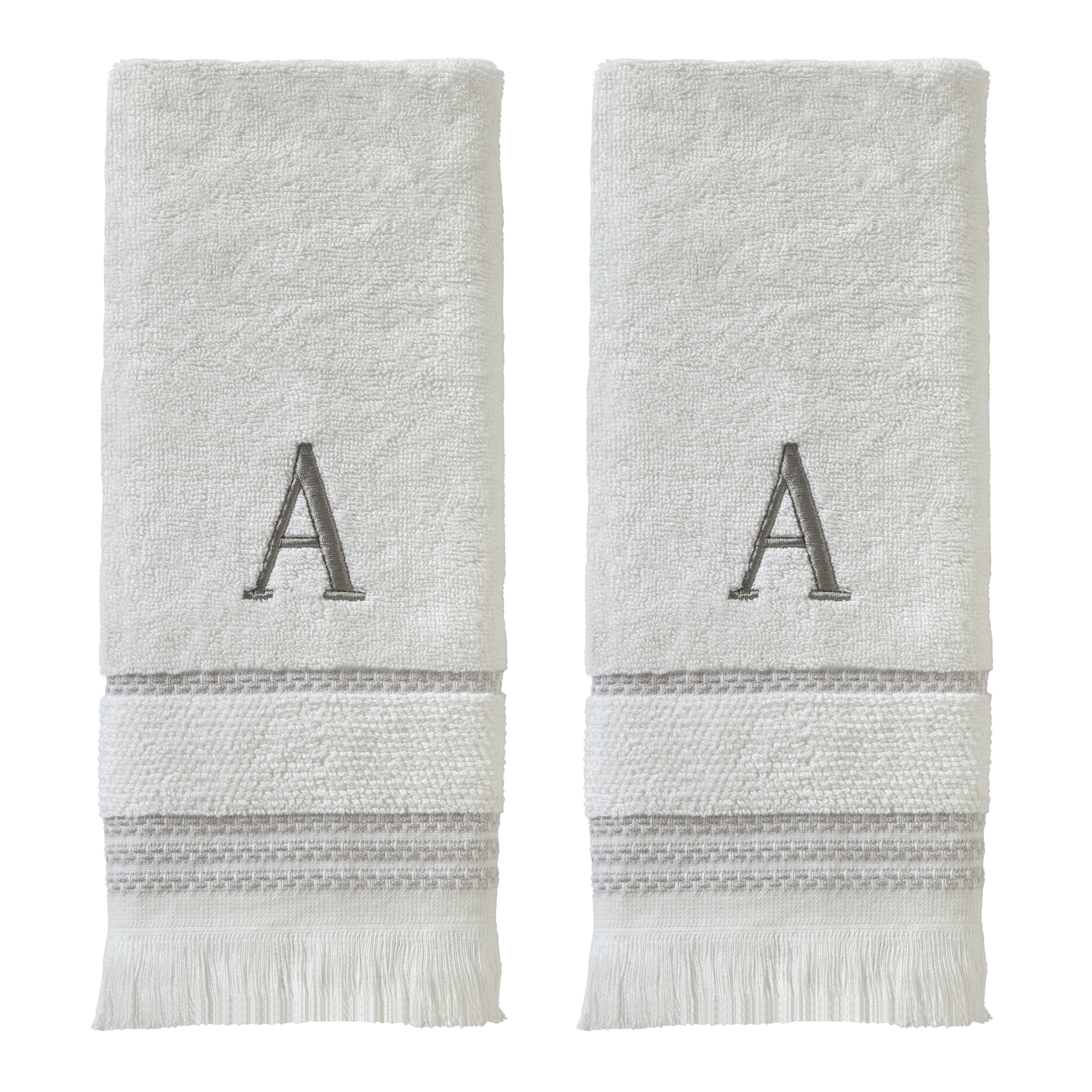 Gracie 100% Cotton Hand Towels (Set of 2) - A