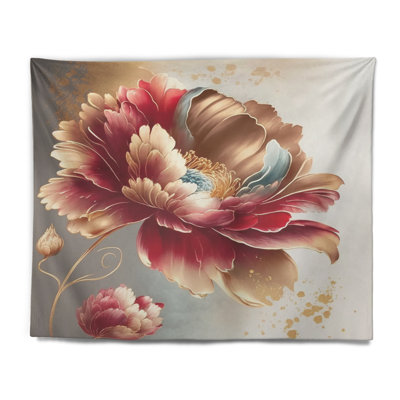 Tapisserie en polyester Annegreet avec punaises