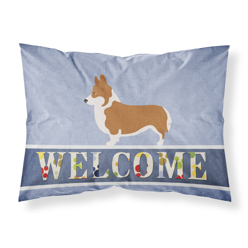 Taie d’oreiller welcome, Welsh Corgi Pembroke