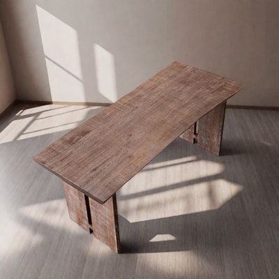 Medieval style solid wood dining table.