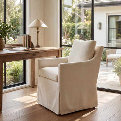 Chenille Upholstered Armchair