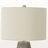 Sadler Grey Resin & Ivory / Cream Shade Table Lamp, 23.2'' H X 13.8'' W X 13.88'' D
