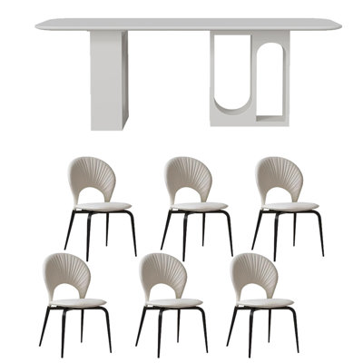 Superior sintered stone dining table set