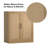 Rattan Storage Cabinet with Adjustable Shelves-4129927-128549