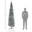 Arbre de Noël artificiel mince enneigé et enneigé 9 pi de hauteur avec branches réalistes et 1014 pointes HOMcom