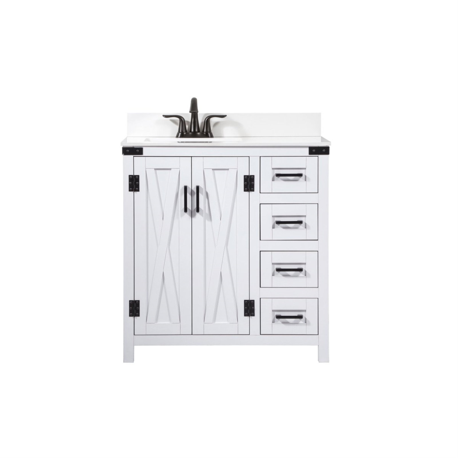 Slayton 32'' Single Bathroom Vanity, White
