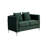 Mytrell Coastal Charm Velvet Loveseat With 2 Pillows