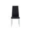 Chaise d'appoint de salle à manger en cuir synthétique à motif de treillis en polyuréthane (ensemble de 6)-173767392