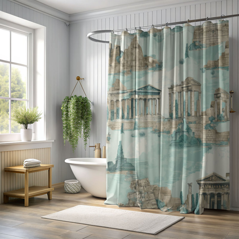 Rideau de douche Kestwick, H 74 po x l 71 po