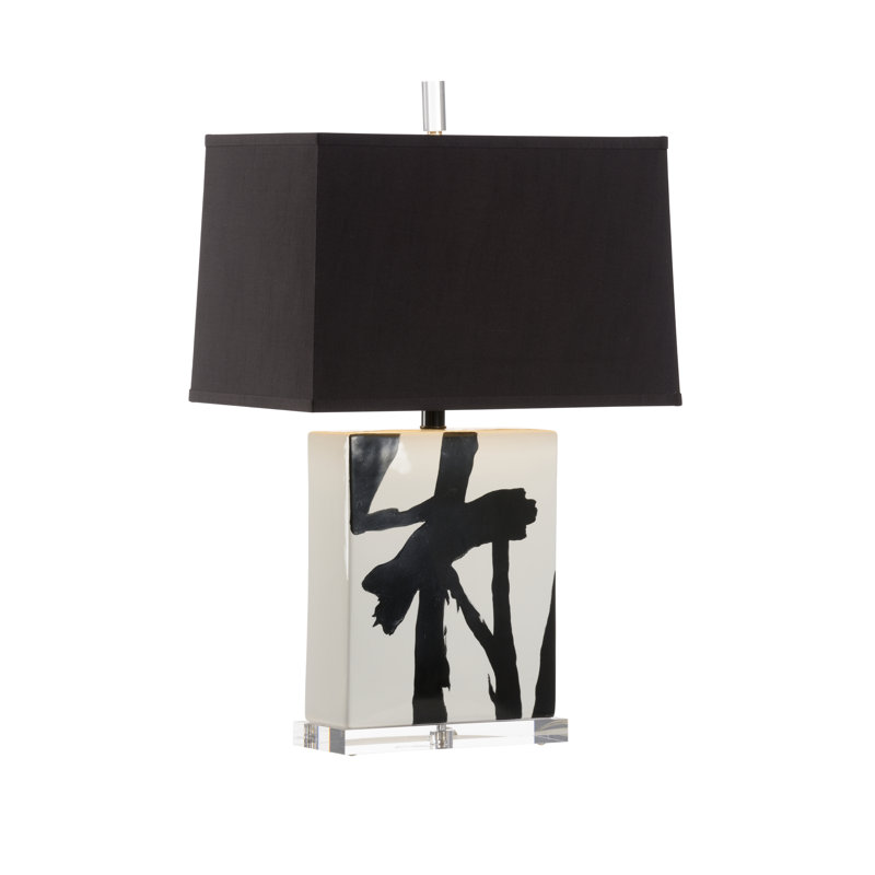 Abstract Composition Table Lamp, Black