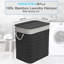 Bamboo Laundry Hamper 105l Dual Compartment Basket Removable Liner Foldable Storage Hamper With Lid-1386900552