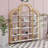 5 Tiers Office Bookcase Bookshelf,Display Shelf With Round Top