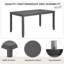 Ensemble de table de salle à manger 6 pièces avec banc et chaises, ensemble de table à manger en bois pour 6 personnes, ensemble de table de salle à manger de style rustique pour 6 personnes Farmhouse-2037640841