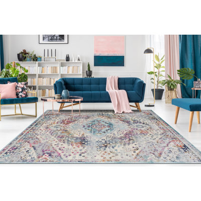 Mosely Silver Area Rug