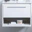Ensemble de meuble-lavabo simple mural de 24 po Kasper-1266618571