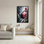 Toile grise grise encadrant le coucher de soleil rouge sur toile Canyon-133482056
