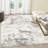 Washable Area Rug Modern Abstract Carpet with Non-Slip Backing, Stain-Resistant Low Pile Floor Rug, Easy Cleaning Foldable Indoor Mats for Bedroom, Living Room, Office-49917962-43140614