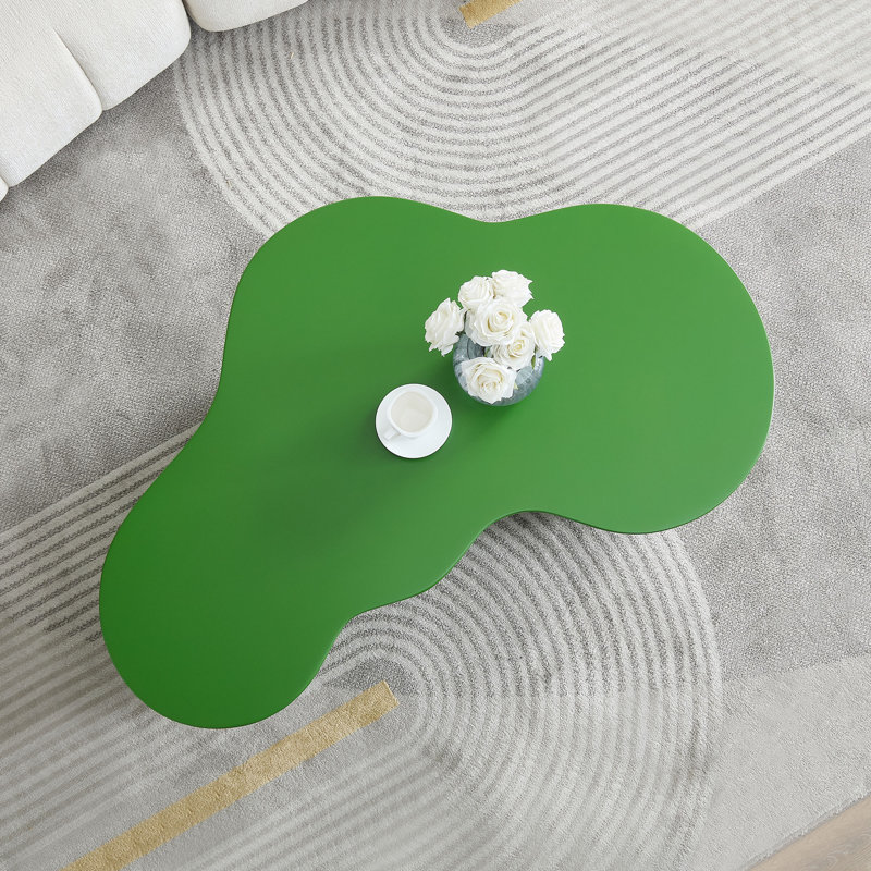 Table basse unique en forme de fibre de verre, Vert