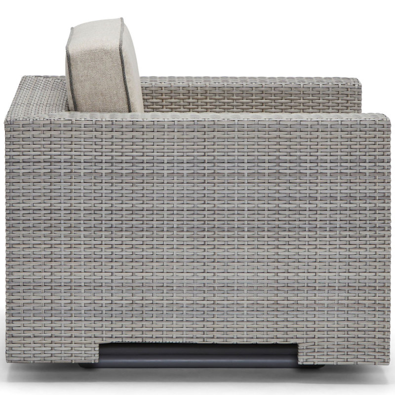 Lorenzo Outdoor Swivel Lounge Chair, Canvas Spa