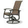Chaise de patio pivotante Askar