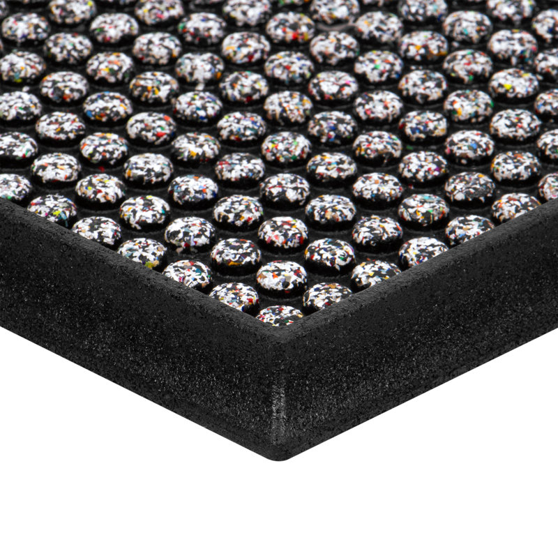 Plateau à bottes en caoutchouc Apache Mills pour intérieur/extérieur, fabriqué avec Nike Grind, 15 po x 36 po