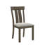 2 chaises de salle à manger rembourrées rustiques