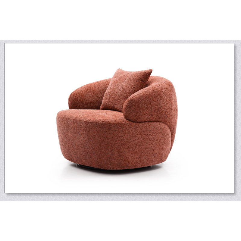 Canapé pivotant 360 ° Mid Century Modern, Orange moelleux